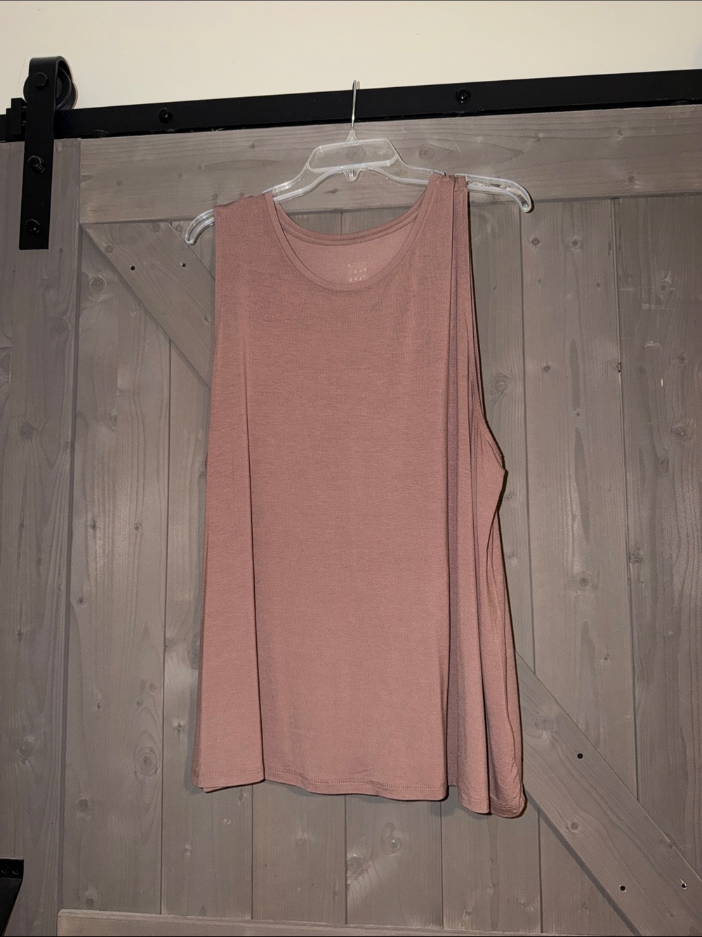 a new day Dusty Rose Ribbed Tank Top